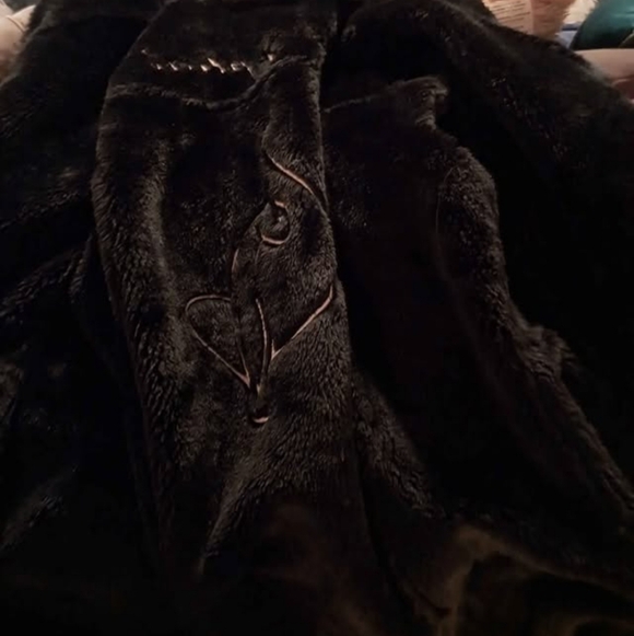 Beautiful Black Baby Phat Shearling Maxi Length Coat. Size: Small - Picture 5 of 5